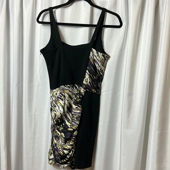 Jessica Simpson Dress Rouched Mini Two-Tone Size M Sleeveless Flattering - Picture 7 of 9